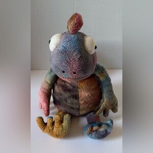 Jellycat Colin Chameleon Lizard Plush Tie Dye Rainbow 12" Retired Preowned
